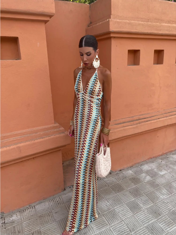 Serena™ | Abito Lungo Schiena Scoperta
